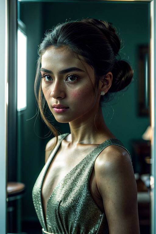 mirror pic girl black blur